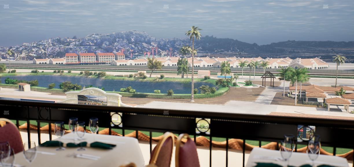 Del Mar Thoroughbred Club - Section Il Palio Patio Lvl 6 Tbl 7006 Seat View