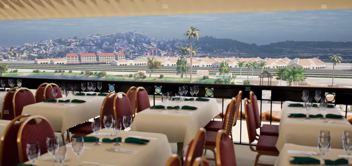 Del Mar Thoroughbred Club - Section Il Palio Patio Lvl 6 Tbl 8007 Seat View