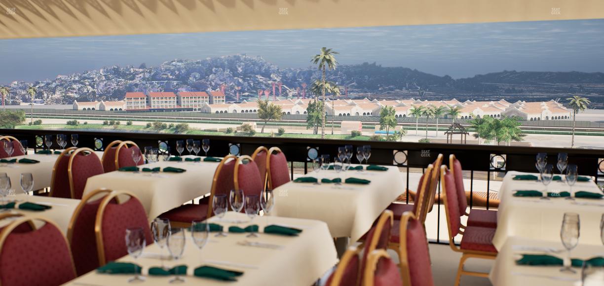 Del Mar Thoroughbred Club - Section Il Palio Patio Lvl 6 Tbl 8011 Seat View