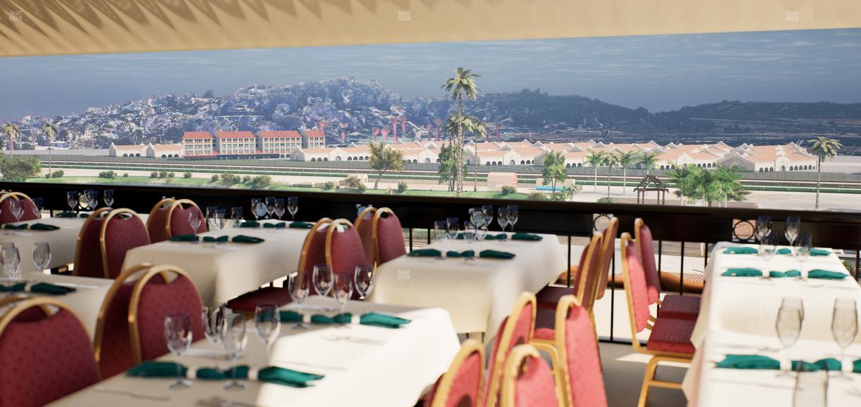 Del Mar Thoroughbred Club - Section Il Palio Patio Lvl 6 Tbl 8012 Seat View