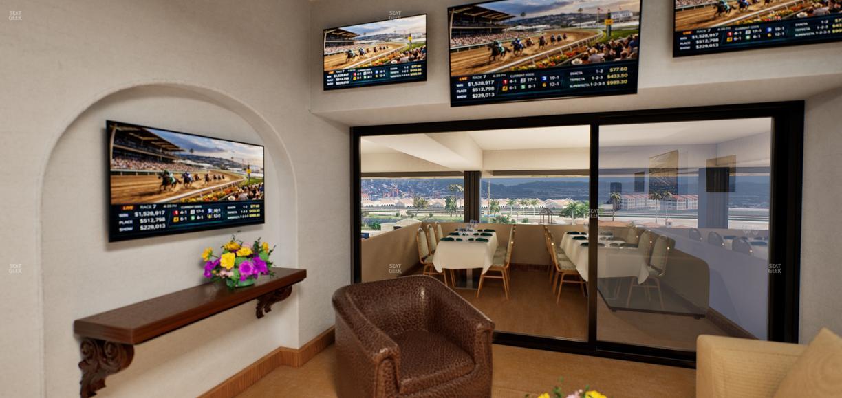 Del Mar Thoroughbred Club - Section Luxury Suite A Seat View