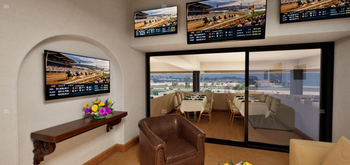 Del Mar Thoroughbred Club - Section Luxury Suite A Seat View