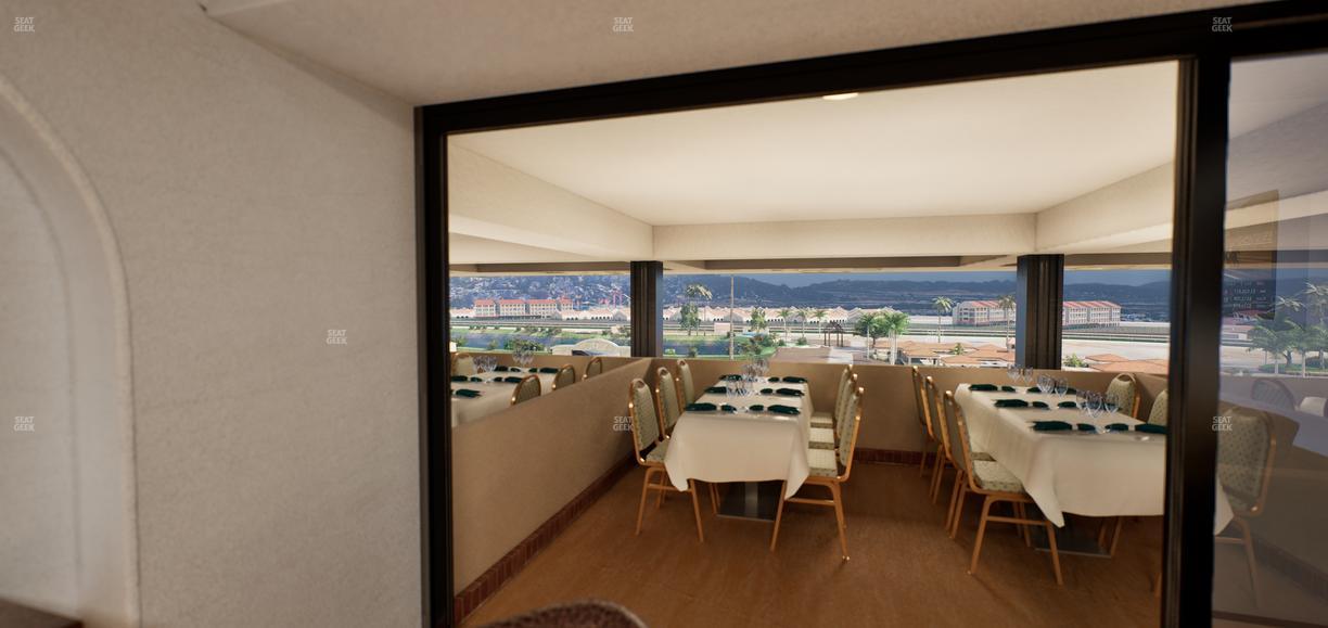 Del Mar Thoroughbred Club - Section Luxury Suite D Seat View