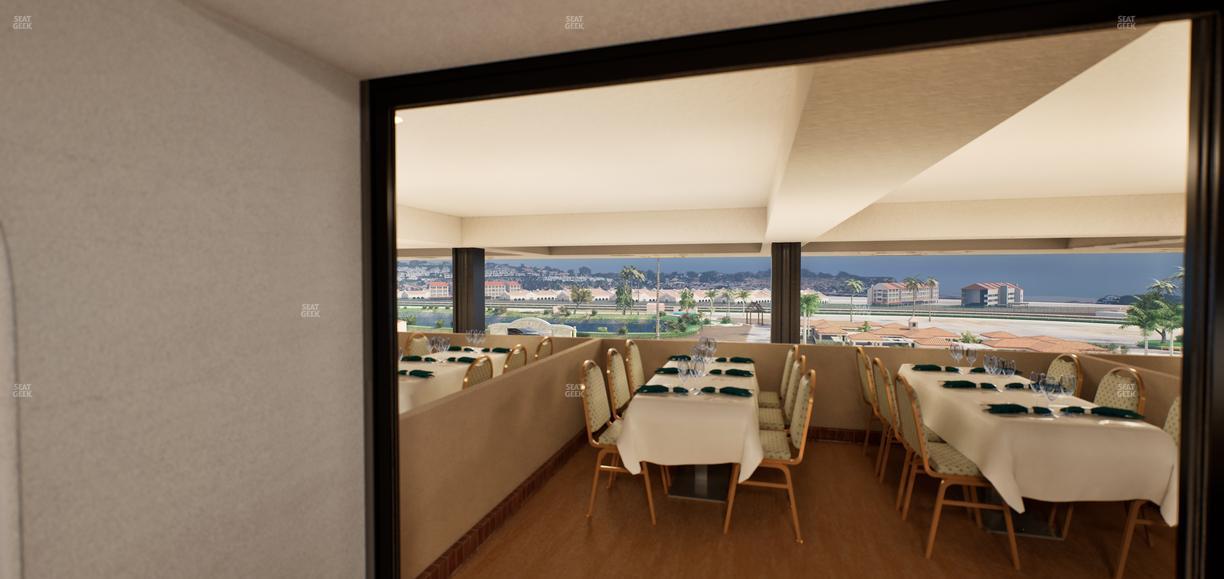 Del Mar Thoroughbred Club - Section Luxury Suite E Seat View