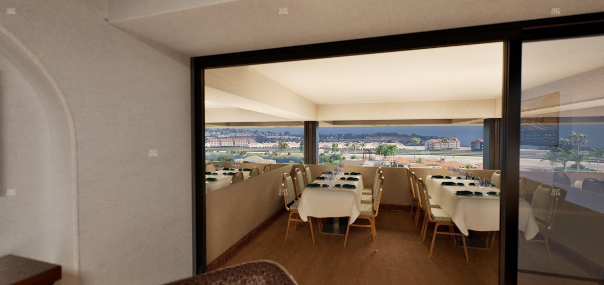 Del Mar Thoroughbred Club - Section Luxury Suite F Seat View
