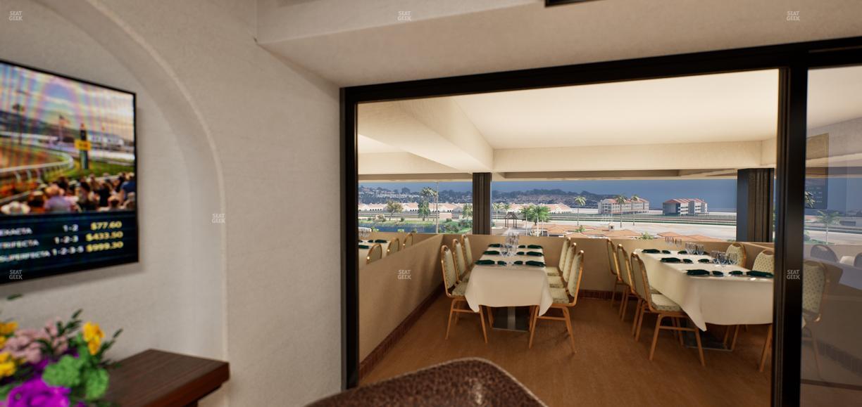 Del Mar Thoroughbred Club - Section Luxury Suite H Seat View