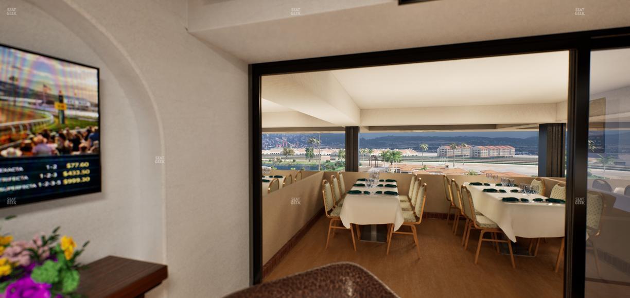 Del Mar Thoroughbred Club - Section Luxury Suite H Seat View