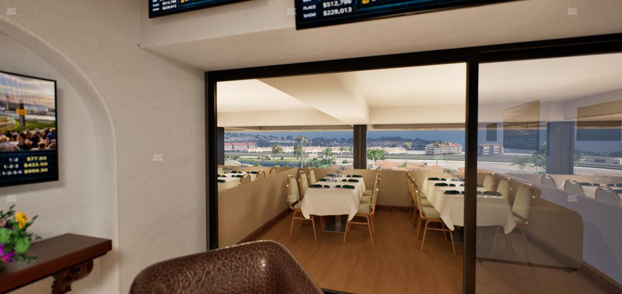 Del Mar Thoroughbred Club - Section Luxury Suite J Seat View