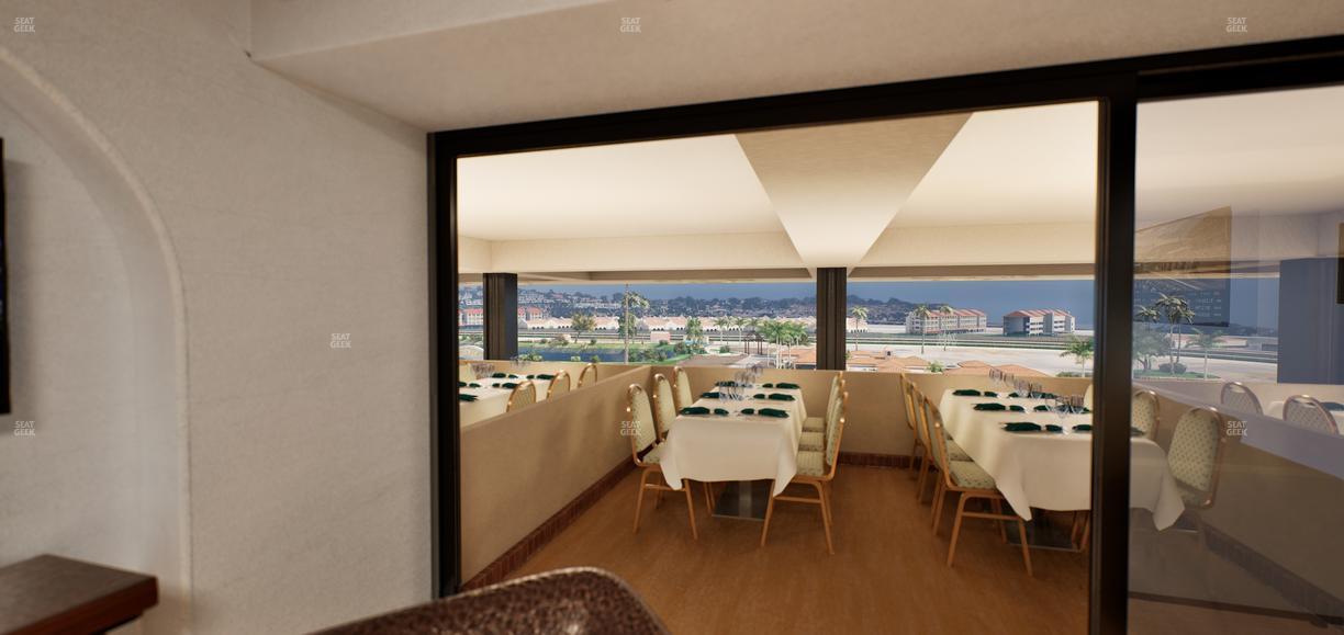 Del Mar Thoroughbred Club - Section Luxury Suite L Seat View