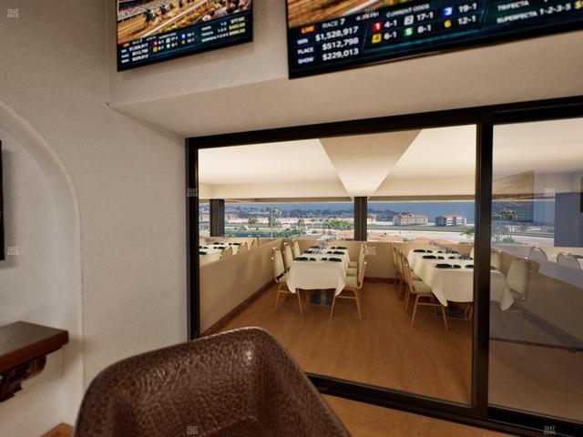 Del Mar Thoroughbred Club - Section Luxury Suite L Seat View