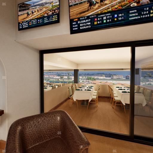 Del Mar Thoroughbred Club - Section Luxury Suite M Seat View