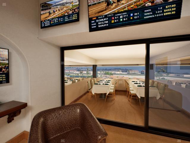 Del Mar Thoroughbred Club - Section Luxury Suite M Seat View