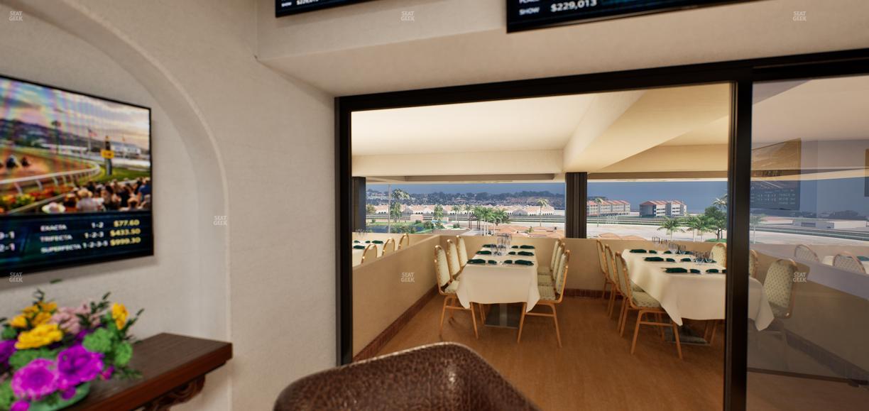 Del Mar Thoroughbred Club - Section Luxury Suite N Seat View