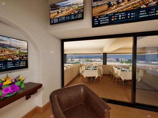 Del Mar Thoroughbred Club - Section Luxury Suite N Seat View