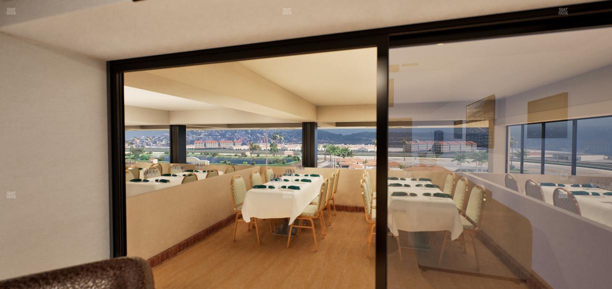 Del Mar Thoroughbred Club - Section Luxury Suite O Seat View