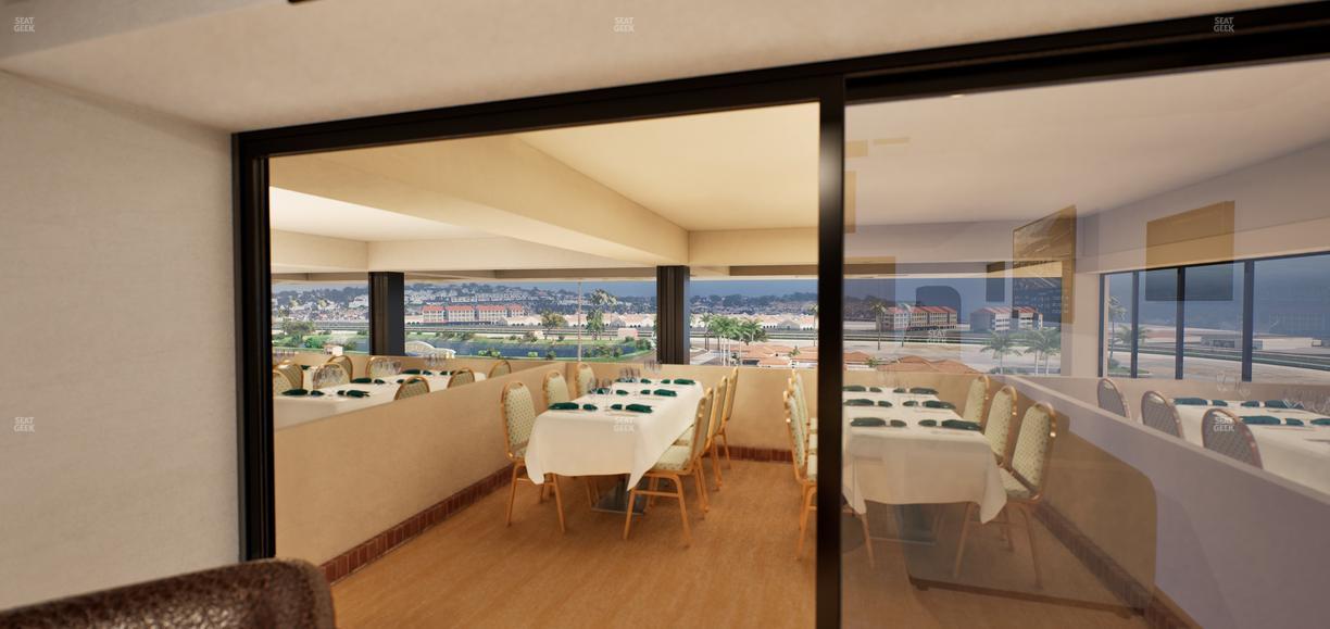 Del Mar Thoroughbred Club - Section Luxury Suite O Seat View