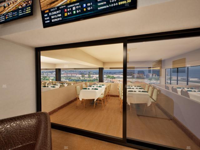 Del Mar Thoroughbred Club - Section Luxury Suite O Seat View