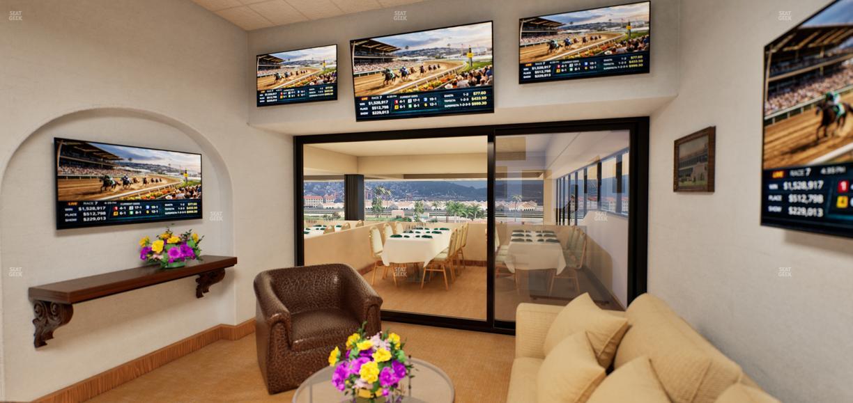 Del Mar Thoroughbred Club - Section Luxury Suite P Seat View