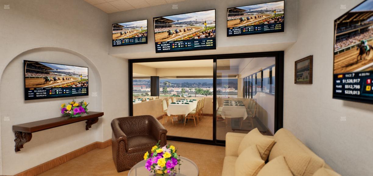 Del Mar Thoroughbred Club - Section Luxury Suite P Seat View