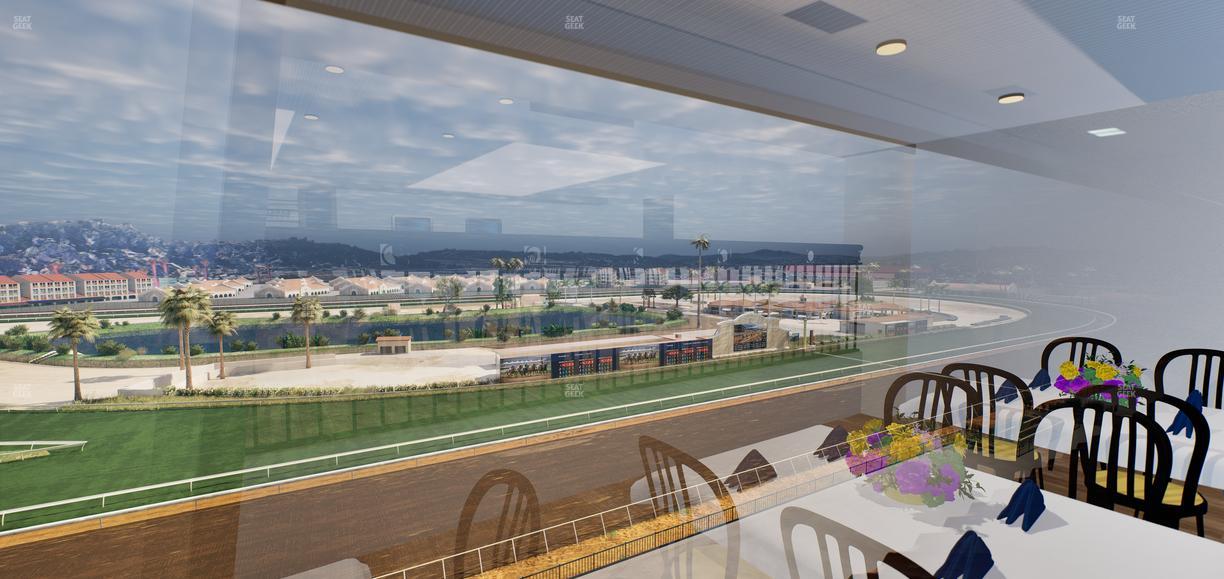 Del Mar Thoroughbred Club - Section Seabiscuit Skyroom Lvl 6 Tbl 103 Seat View