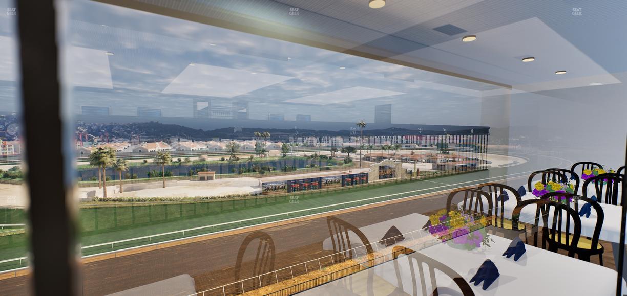 Del Mar Thoroughbred Club - Section Seabiscuit Skyroom Lvl 6 Tbl 104 Seat View