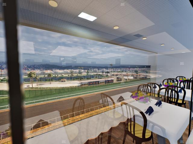 Del Mar Thoroughbred Club - Section Seabiscuit Skyroom Lvl 6 Tbl 104 Seat View