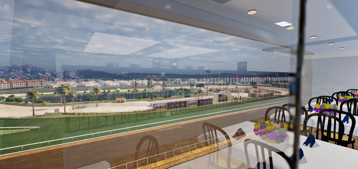 Del Mar Thoroughbred Club - Section Seabiscuit Skyroom Lvl 6 Tbl 105 Seat View