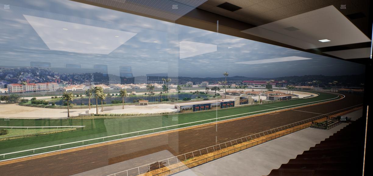 Del Mar Thoroughbred Club - Section Seabiscuit Skyroom Lvl 6 Tbl 106 Seat View