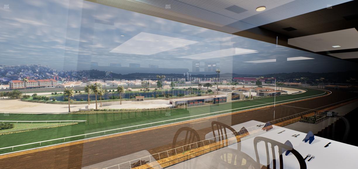 Del Mar Thoroughbred Club - Section Seabiscuit Skyroom Lvl 6 Tbl 107 Seat View