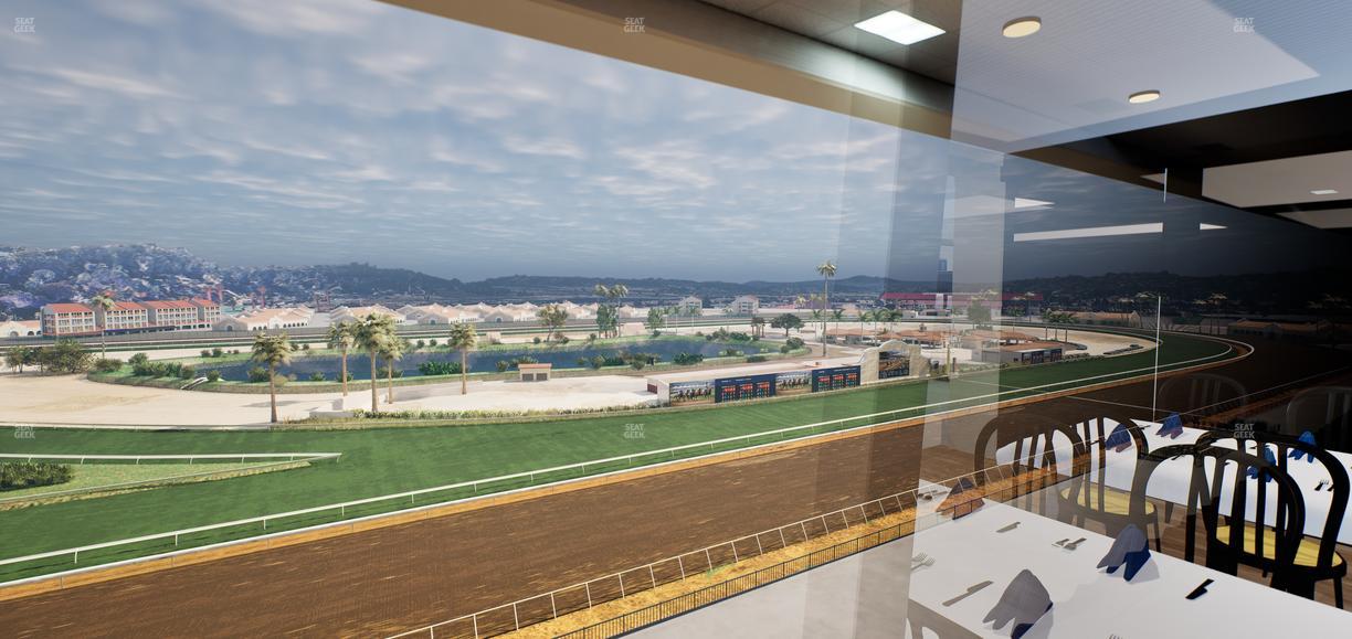 Del Mar Thoroughbred Club - Section Seabiscuit Skyroom Lvl 6 Tbl 108 Seat View