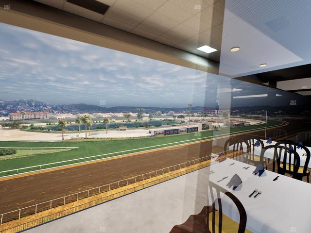 Del Mar Thoroughbred Club - Section Seabiscuit Skyroom Lvl 6 Tbl 108 Seat View