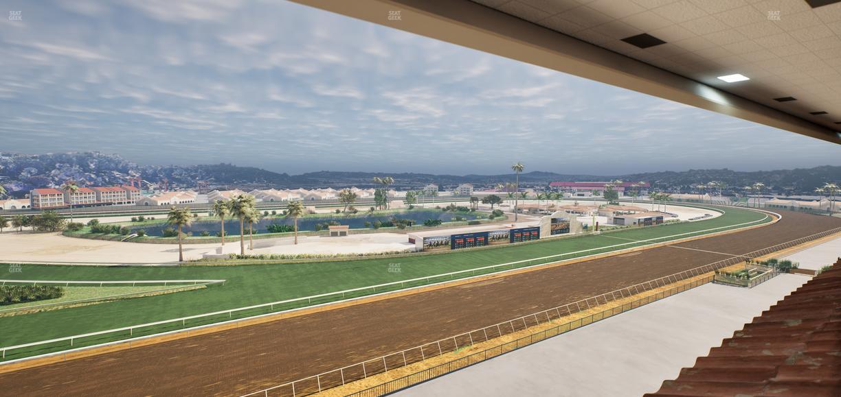 Del Mar Thoroughbred Club - Section Seabiscuit Skyroom Lvl 6 Tbl 109 Seat View