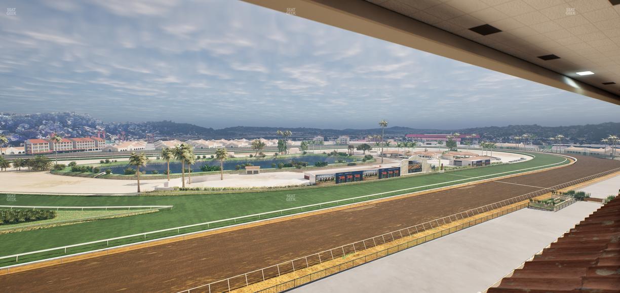 Del Mar Thoroughbred Club - Section Seabiscuit Skyroom Lvl 6 Tbl 110 Seat View