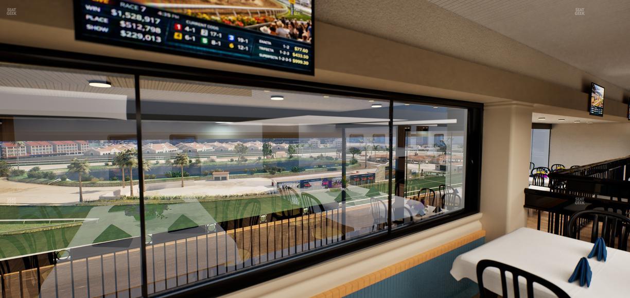 Del Mar Thoroughbred Club - Section Seabiscuit Skyroom Lvl 6 Tbl 202 Seat View