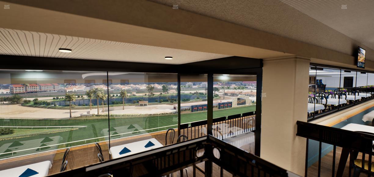 Del Mar Thoroughbred Club - Section Seabiscuit Skyroom Lvl 6 Tbl 206 Seat View