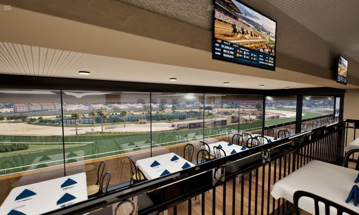 Del Mar Thoroughbred Club - Section Seabiscuit Skyroom Lvl 6 Tbl 208 Seat View