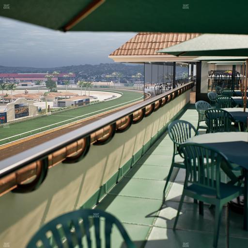 Del Mar Thoroughbred Club - Section Seabiscuit Skyroom Patio Lvl 6 Seat View