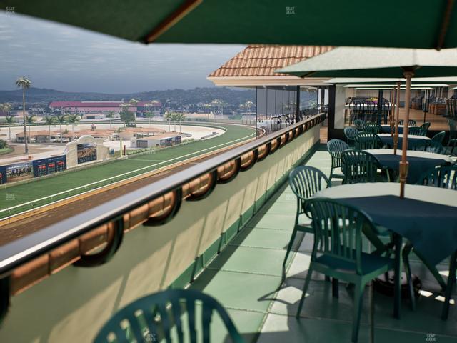 Del Mar Thoroughbred Club - Section Seabiscuit Skyroom Patio Lvl 6 Seat View