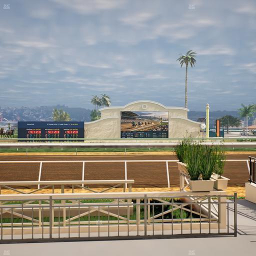 Del Mar Thoroughbred Club - Section Stretch Run Box 1 A Lvl 1 Seat View