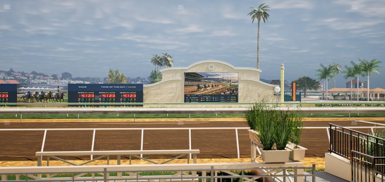 Del Mar Thoroughbred Club - Section Stretch Run Box 1 A Lvl 1 Seat View