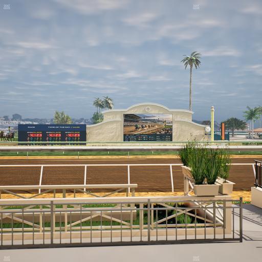 Del Mar Thoroughbred Club - Section Stretch Run Box 1 A Lvl 1 Seat View