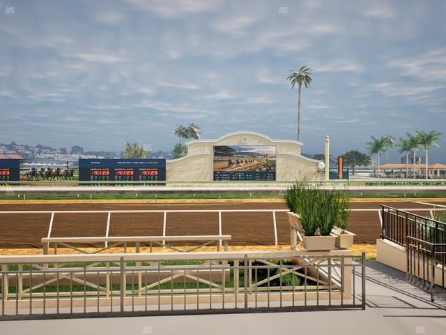 Del Mar Thoroughbred Club - Section Stretch Run Box 1 A Lvl 1 Seat View