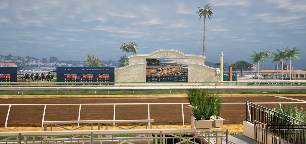 Del Mar Thoroughbred Club - Section Stretch Run Box 1 B Lvl 1 Seat View