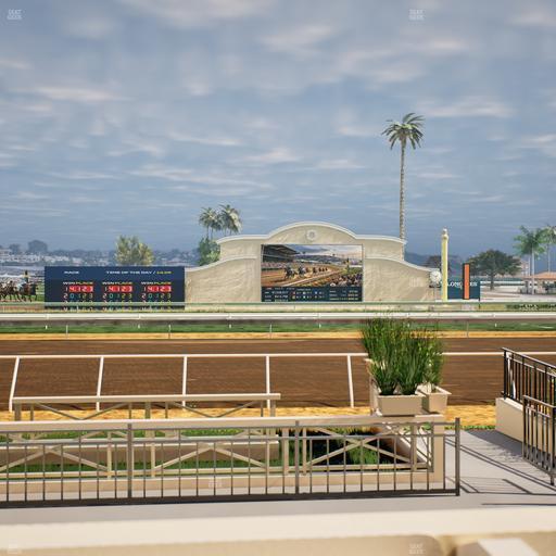 Del Mar Thoroughbred Club - Section Stretch Run Box 1 B Lvl 1 Seat View