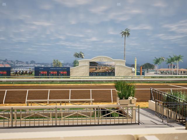 Del Mar Thoroughbred Club - Section Stretch Run Box 1 B Lvl 1 Seat View