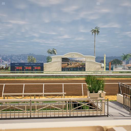 Del Mar Thoroughbred Club - Section Stretch Run Box 1 B Lvl 1 Seat View