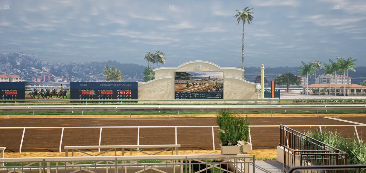 Del Mar Thoroughbred Club - Section Stretch Run Box 1 C Lvl 1 Seat View