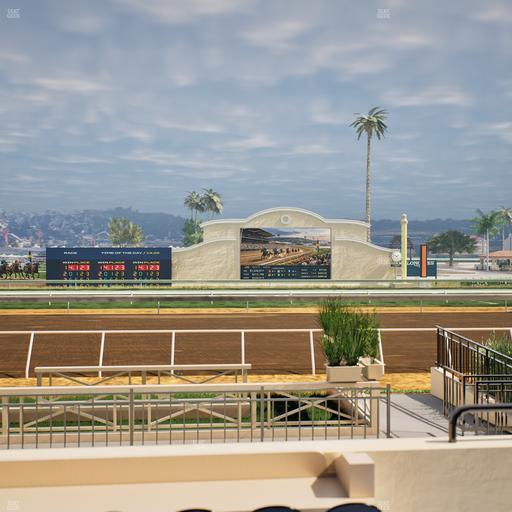 Del Mar Thoroughbred Club - Section Stretch Run Box 1 C Lvl 1 Seat View