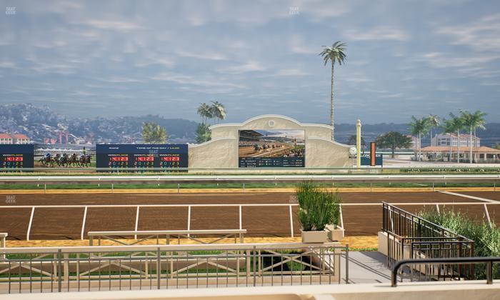 Del Mar Thoroughbred Club - Section Stretch Run Box 1 C Lvl 1 Seat View