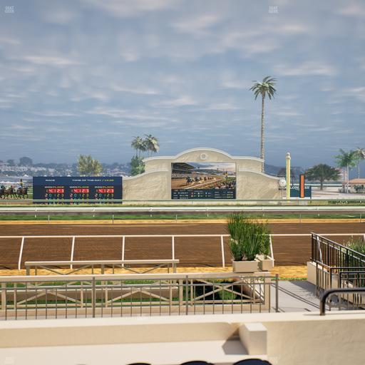 Del Mar Thoroughbred Club - Section Stretch Run Box 1 C Lvl 1 Seat View